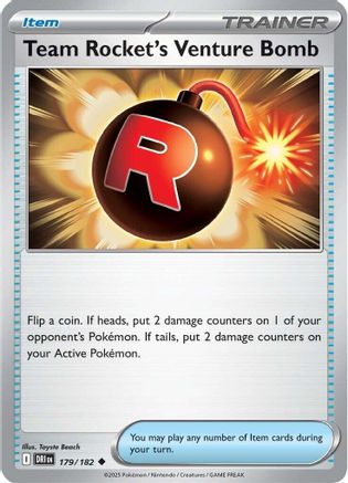 Team Rocket's Venture Bomb 179/182 - [SV10 Destined Rivals] Reverse Holofoil