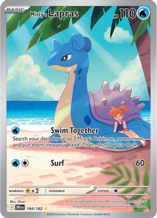 Misty's Lapras - 194/182 - [SV10 Destined Rivals] Holofoil