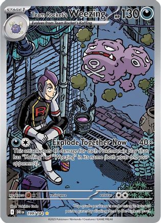 Team Rocket's Weezing - 199/182 - [SV10 Destined Rivals] Holofoil