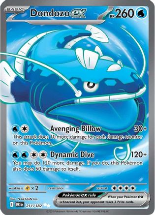 Dondozo ex - 211/182 - [SV10 Destined Rivals] Holofoil