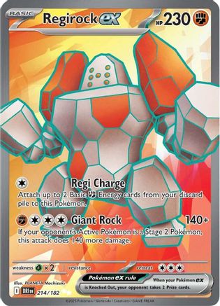 Regirock ex - 214/182 - [SV10 Destined Rivals] Holofoil