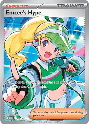 Emcee's Hype - 220/182 - [SV10 Destined Rivals] Holofoil
