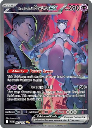 Team Rocket's Mewtwo ex - 231/182 - [SV10 Destined Rivals] Holofoil