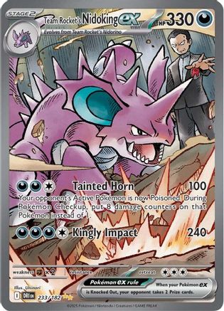 Team Rocket's Nidoking ex - 233/182 - [SV10 Destined Rivals] Holofoil