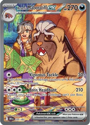 Arven's Mabosstiff ex - 235/182 - [SV10 Destined Rivals] Holofoil