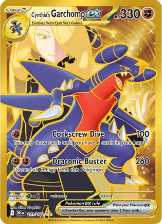 Cynthia's Garchomp ex - 241/182 - [SV10 Destined Rivals] Holofoil