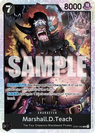 Marshall.D.Teach (ST27-005) (ST27-005) - Starter Deck 27: BLACK Marshall.D.Teach