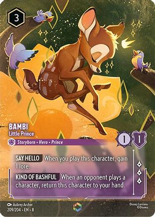Bambi - Little Prince (Enchanted) (209/204) - [ Reign of Jafar ] Holofoil