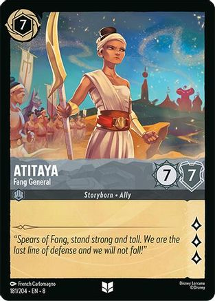 Atitaya - Fang General (181/204) - [ Reign of Jafar ] Cold Foil