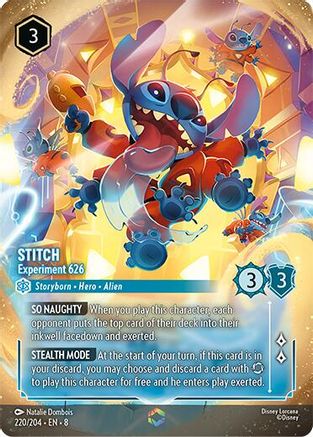 Stitch - Experiment 626 (Enchanted) (220/204) - [ Reign of Jafar ] Holofoil
