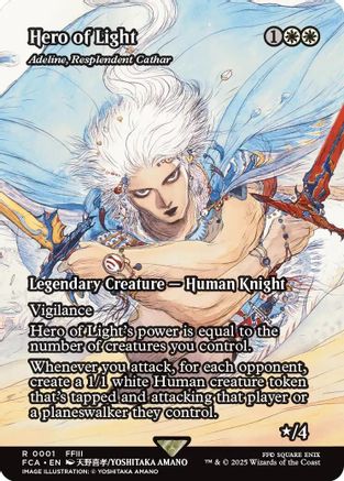Hero of Light - Adeline, Resplendent Cathar (Showcase) (FCA-001) - [FINAL FANTASY: Through the Ages]