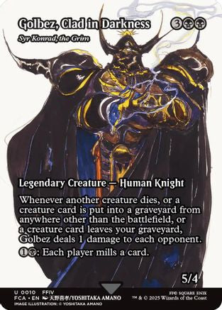 Golbez, Clad in Darkness - Syr Konrad, the Grim (Showcase) (FCA-010) - [FINAL FANTASY: Through the Ages] Foil