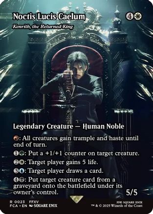 Noctis Lucis Caelum - Kenrith, the Returned King (Showcase) (FCA-023) - [FINAL FANTASY: Through the Ages] Foil