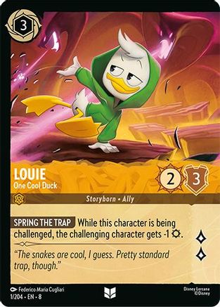 Louie - One Cool Duck (Foil) (1/204) - [ Reign of Jafar ] Cold Foil