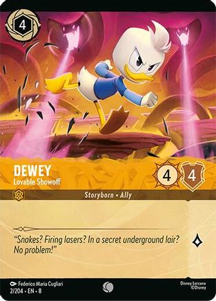 Dewey - Lovable Showoff (Foil) (2/204) - [ Reign of Jafar ] Cold Foil