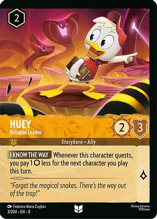 Huey - Reliable Leader (Foil) (3/204) - [ Reign of Jafar ] Cold Foil
