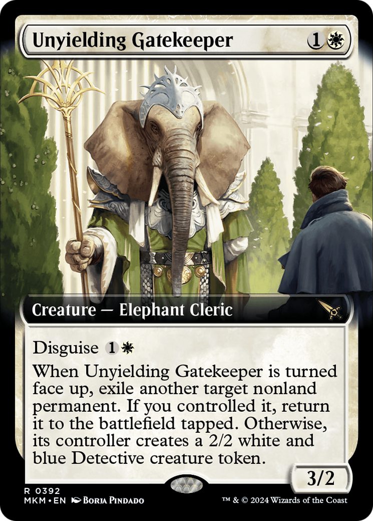 Unyielding Gatekeeper (MKM-392) - [Murders at Karlov Manor]: (Extended Art) Foil