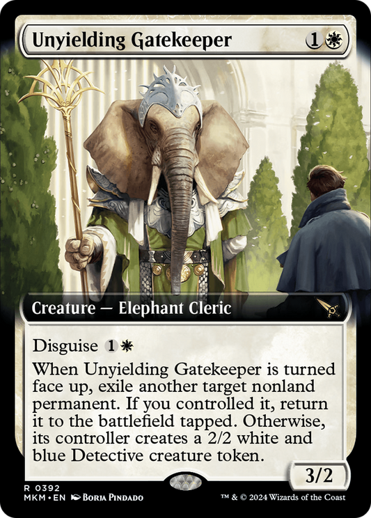 Unyielding Gatekeeper (MKM-392) - [Murders at Karlov Manor]: (Extended Art) Foil