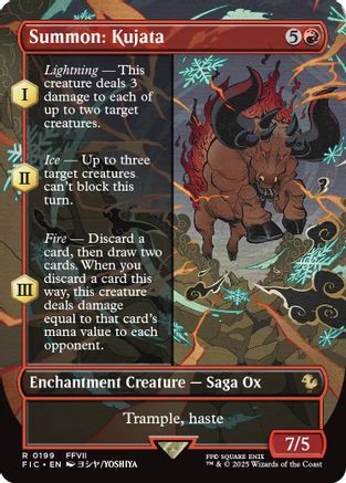 Summon: Kujata (Borderless) (FIC-199) - [Commander: FINAL FANTASY] Foil