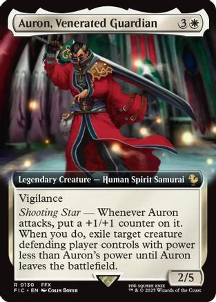 Auron, Venerated Guardian (Extended Art) (FIC-130) - [Commander: FINAL FANTASY]