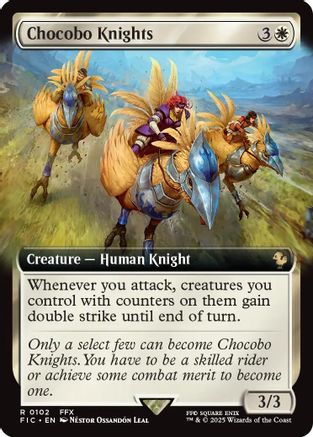 Chocobo Knights (Extended Art) (FIC-102) - [Commander: FINAL FANTASY]