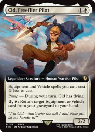 Cid, Freeflier Pilot (Extended Art) (FIC-131) - [Commander: FINAL FANTASY]