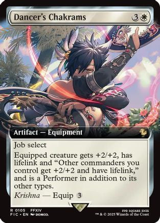 Dancer's Chakrams (Extended Art) (FIC-105) - [Commander: FINAL FANTASY]