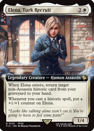 Elena, Turk Recruit (Extended Art) (FIC-133) - [Commander: FINAL FANTASY] Foil