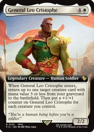 General Leo Cristophe (Extended Art) (FIC-135) - [Commander: FINAL FANTASY]