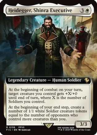 Heidegger, Shinra Executive (Extended Art) (FIC-136) - [Commander: FINAL FANTASY] Foil