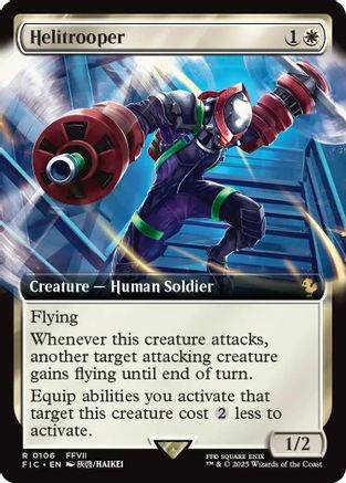 Helitrooper (Extended Art) (FIC-106) - [Commander: FINAL FANTASY] Foil