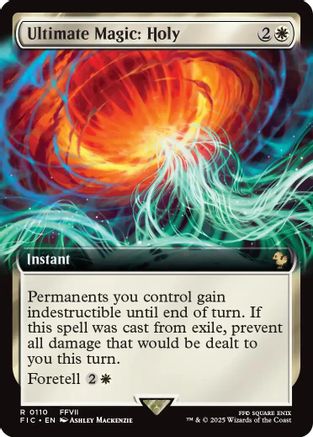 Ultimate Magic: Holy (Extended Art) (FIC-110) - [Commander: FINAL FANTASY]