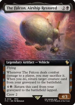 The Falcon, Airship Restored (Extended Art) (FIC-116) - [Commander: FINAL FANTASY]