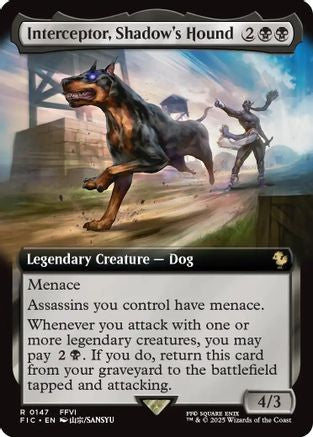 Interceptor, Shadow's Hound (Extended Art) (FIC-147) - [Commander: FINAL FANTASY] Foil