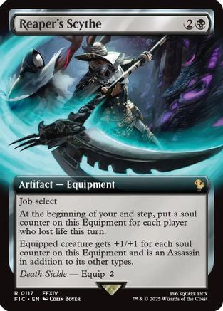 Reaper's Scythe (Extended Art) (FIC-117) - [Commander: FINAL FANTASY]