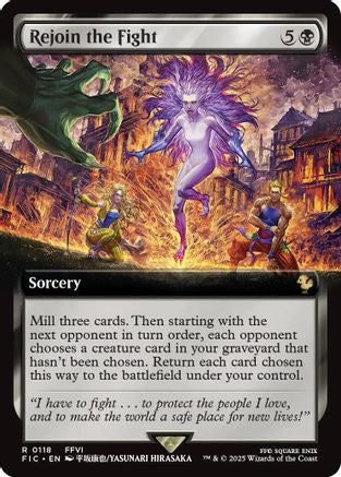 Rejoin the Fight (Extended Art) (FIC-118) - [Commander: FINAL FANTASY]
