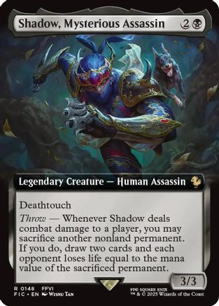 Shadow, Mysterious Assassin (Extended Art) (FIC-148) - [Commander: FINAL FANTASY] Foil