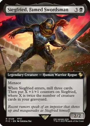 Siegfried, Famed Swordsman (Extended Art) (FIC-149) - [Commander: FINAL FANTASY]