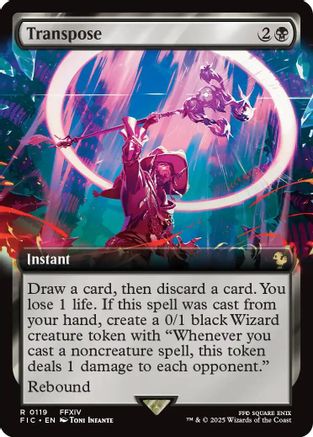Transpose (Extended Art) (FIC-119) - [Commander: FINAL FANTASY] Foil