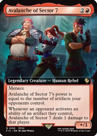 Avalanche of Sector 7 (Extended Art) (FIC-150) - [Commander: FINAL FANTASY]