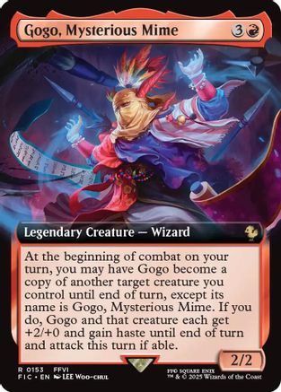 Gogo, Mysterious Mime (Extended Art) (FIC-153) - [Commander: FINAL FANTASY] Foil