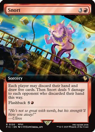 Snort (Extended Art) (FIC-120) - [Commander: FINAL FANTASY] Foil