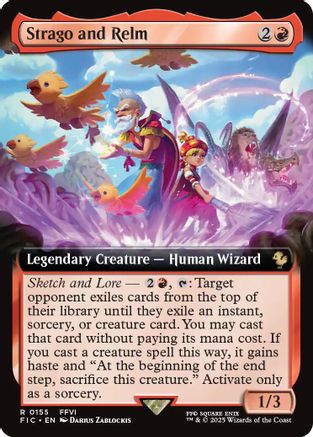 Strago and Relm (Extended Art) (FIC-155) - [Commander: FINAL FANTASY]