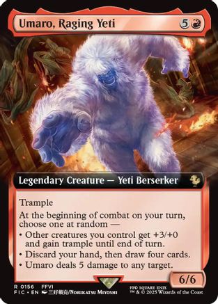 Umaro, Raging Yeti (Extended Art) (FIC-156) - [Commander: FINAL FANTASY] Foil