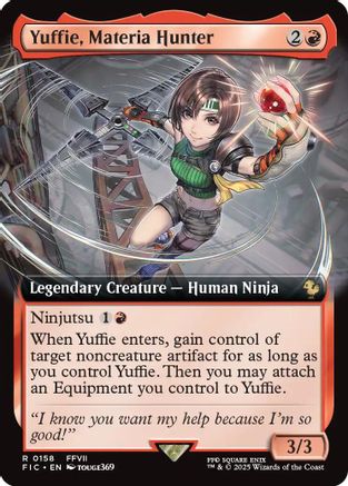 Yuffie, Materia Hunter (Extended Art) (FIC-158) - [Commander: FINAL FANTASY]
