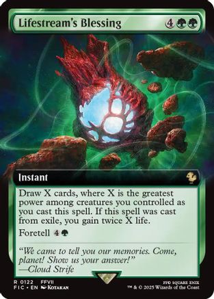 Lifestream's Blessing (Extended Art) (FIC-122) - [Commander: FINAL FANTASY] Foil