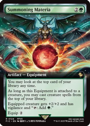 Summoning Materia (Extended Art) (FIC-124) - [Commander: FINAL FANTASY]