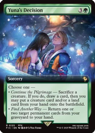 Yuna's Decision (Extended Art) (FIC-125) - [Commander: FINAL FANTASY]
