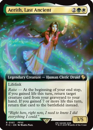 Aerith, Last Ancient (Extended Art) (FIC-163) - [Commander: FINAL FANTASY]