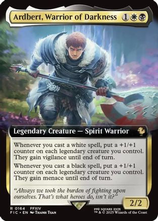 Ardbert, Warrior of Darkness (Extended Art) (FIC-164) - [Commander: FINAL FANTASY] Foil
